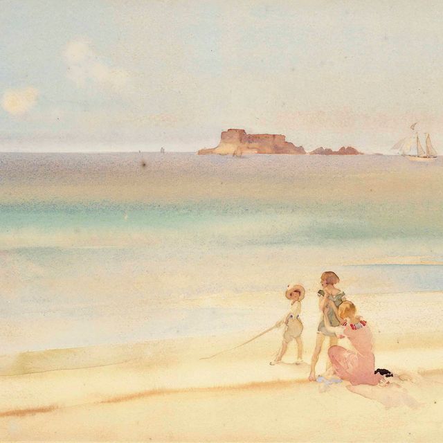 William Russell Flint — Светловолосая Мать