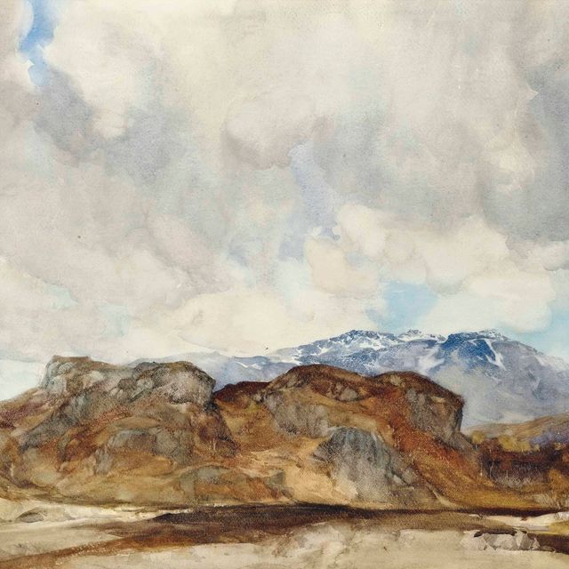 William Russell Flint — Горный пейзаж