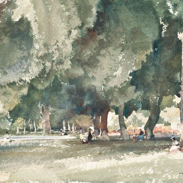William Russell Flint — Павильон в парке Ришелье