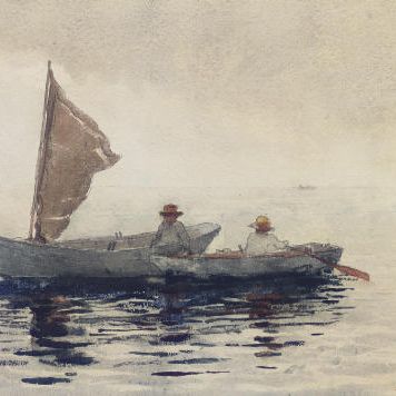Winslow Homer — Мальчики, катающиеся на лодках в Глостере