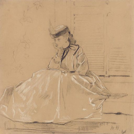 Winslow Homer — Портрет Элизабет Лоринг Грант