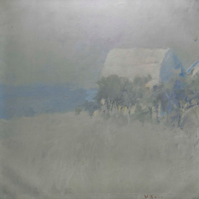 Wolf Kahn — Ферма в тумане