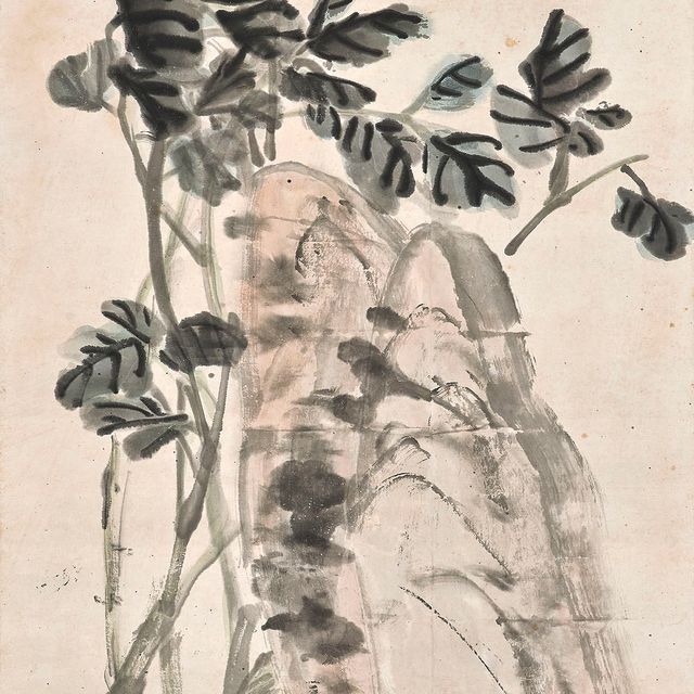 Wu Changshuo — Пион и камень
