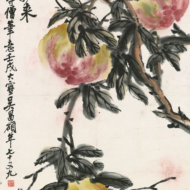 Wu Changshuo — Персики долголетия