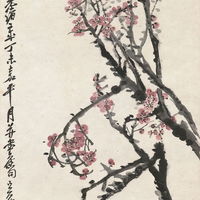 Wu Changshuo — Цветущая слива