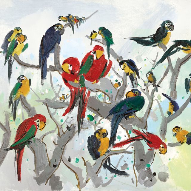 Wu Guanzhong — Попугаи (Рай попугаев)