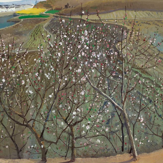 Wu Guanzhong — Цветущий персик