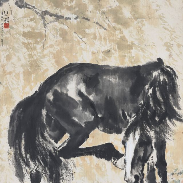 Xu Beihong — Лошадиное почесывание