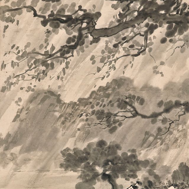 Xu Beihong — Весенний дождь