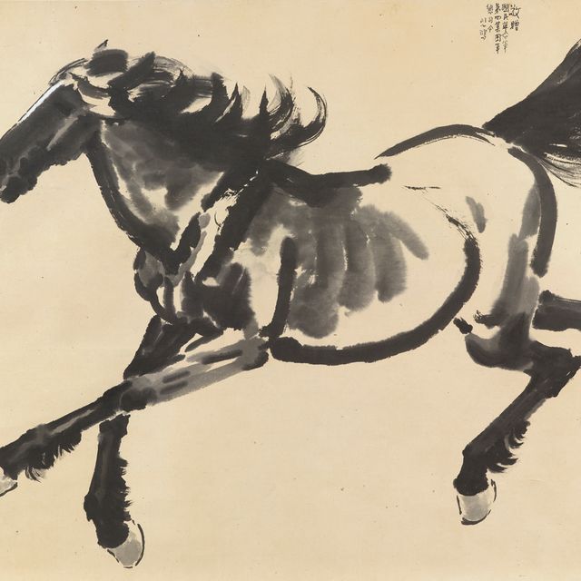Xu Beihong — Скачущая лошадь