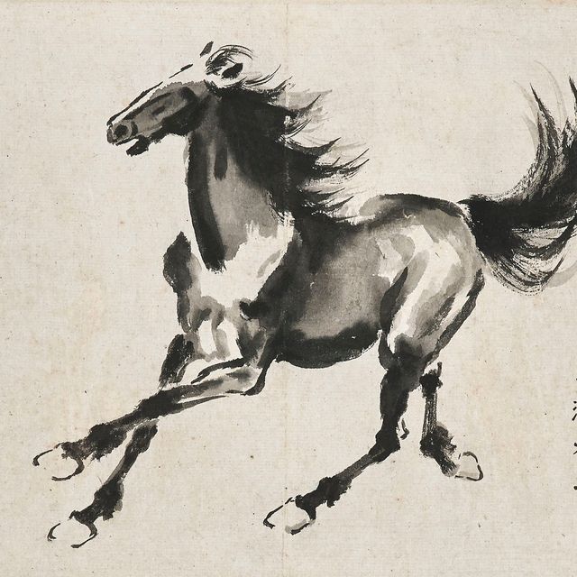 Xu Beihong — Бегущая лошадь