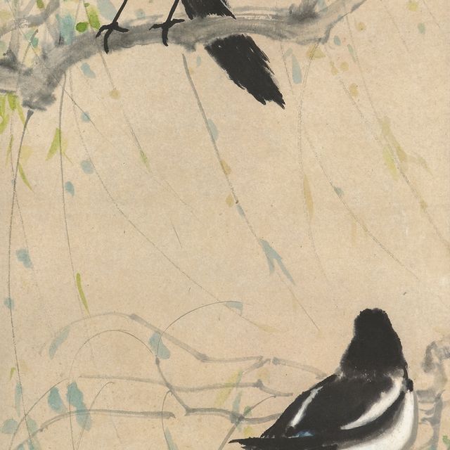 Xu Beihong — Две сороки