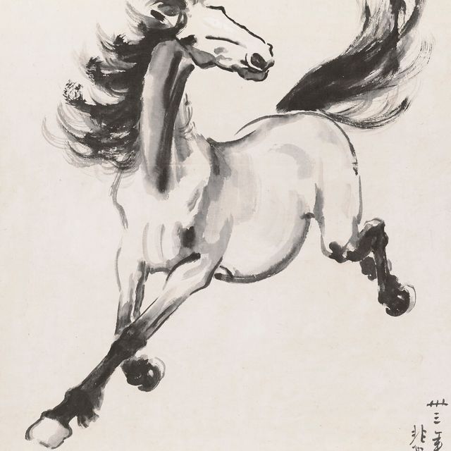 Xu Beihong — Скачущая лошадь