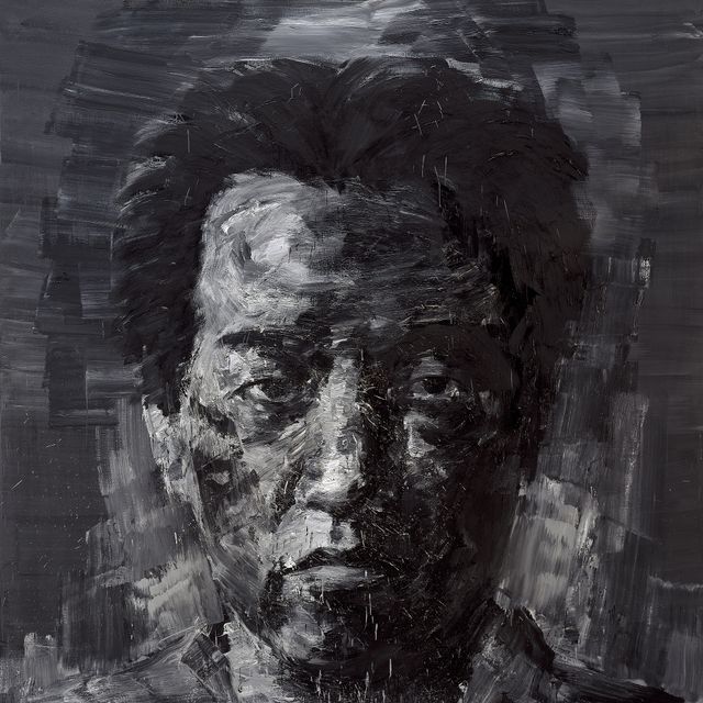 Yan Pei-Ming — Черный автопортрет