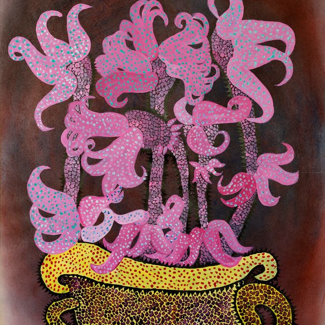 Yayoi Kusama — Желтая ваза