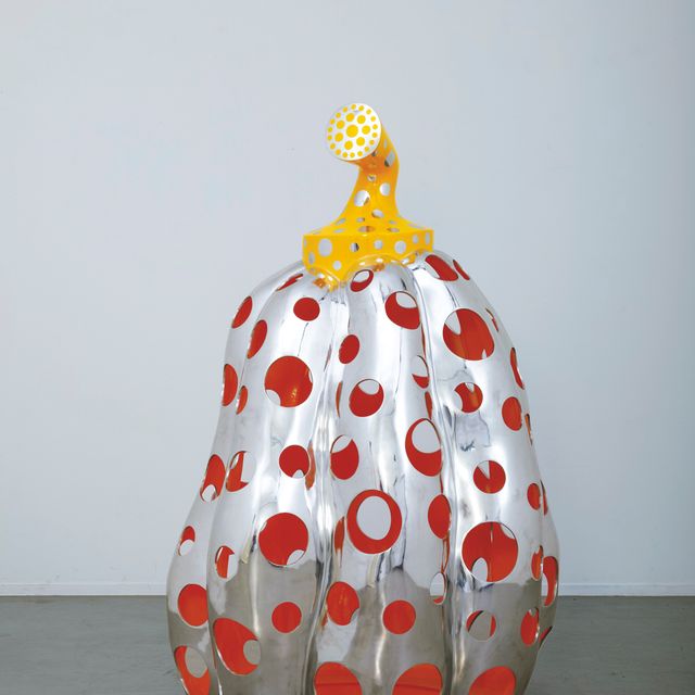Yayoi Kusama — Дотянуться до Вселенной — Тыква в горошек (желтая)