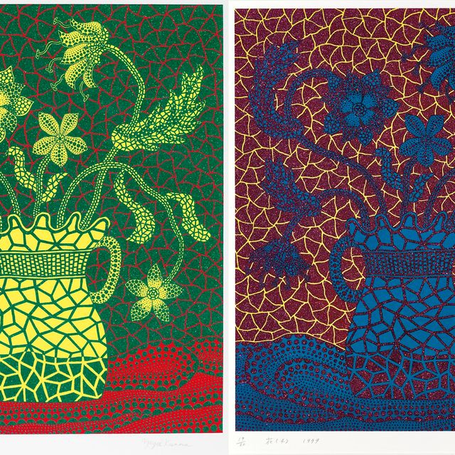 Yayoi Kusama — Цветок (4) ; & Цветок ( 5 )