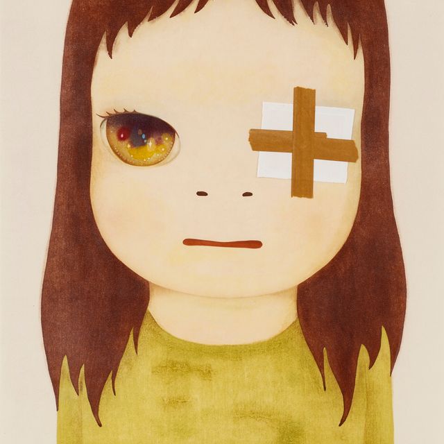 Yoshitomo Nara — Без названия (повязка на глазу)
