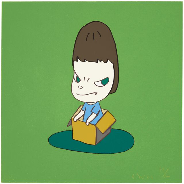 Yoshitomo Nara — 箱の中の女の子 Девушка в коробке