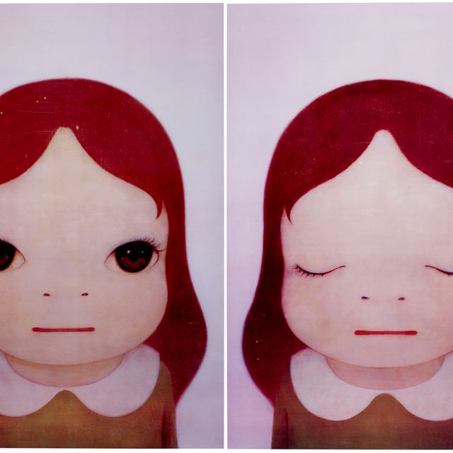 Yoshitomo Nara — Космические девушки: Глаза открыты / Глаза закрыты