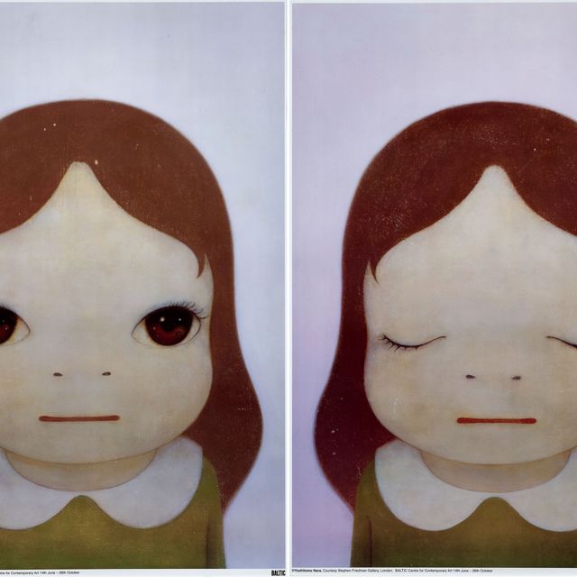 Yoshitomo Nara — Космические девушки: С открытыми / закрытыми глазами (2 работы)