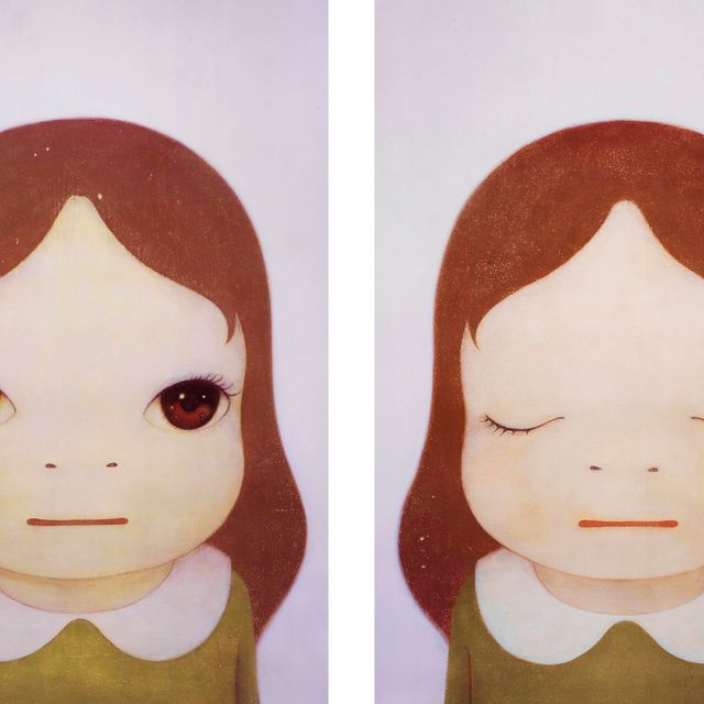 Yoshitomo Nara — Космические девушки: Глаза открыты / Глаза закрыты