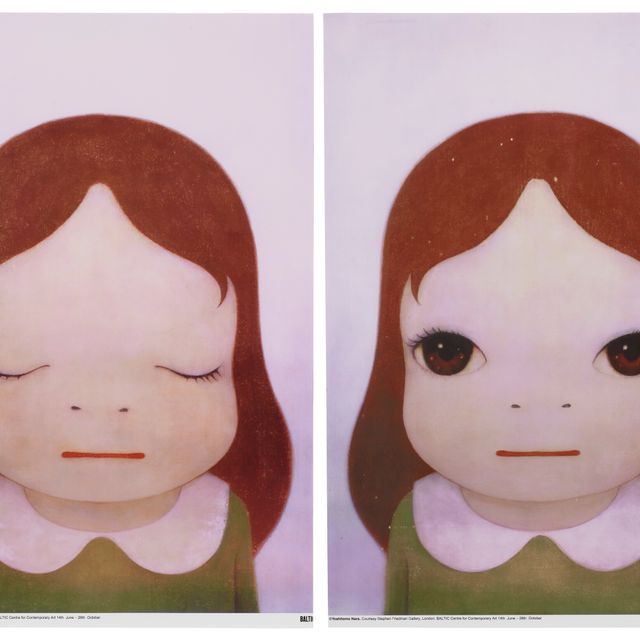 Yoshitomo Nara — Космические девушки: с открытыми и закрытыми глазами: два принта