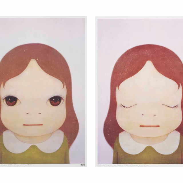 Yoshitomo Nara — Космическая девушка (Глаза открыты, глаза закрыты)