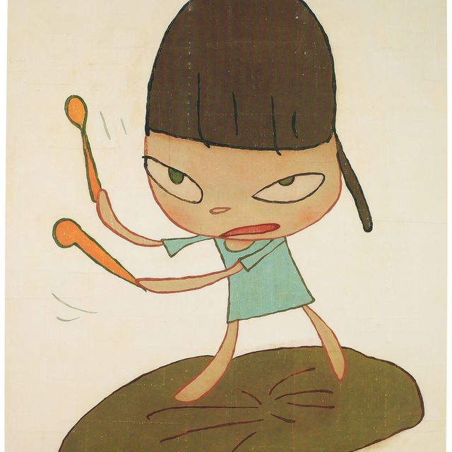 Yoshitomo Nara — Марширующий по листу лютика