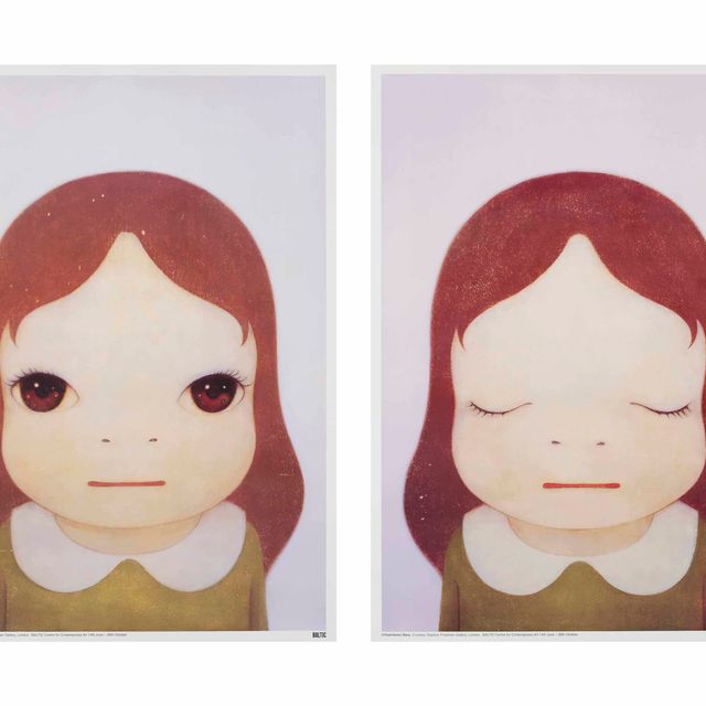 Yoshitomo Nara — Космическая девушка (Глаза открыты, глаза закрыты)