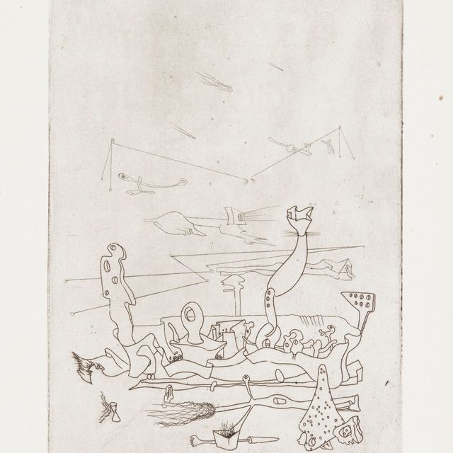 Yves Tanguy — Без названия, с глазу на глаз с купером