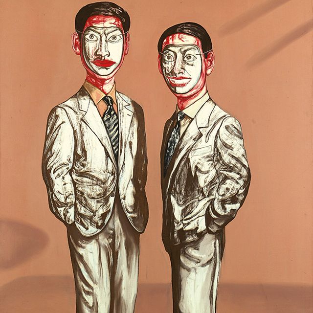 Zeng Fanzhi — Серия масок: № 3