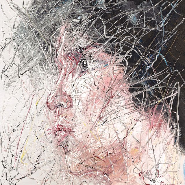 Zeng Fanzhi — Портрет молодого человека