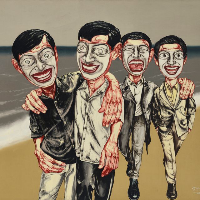 Zeng Fanzhi — Серия масок № 4