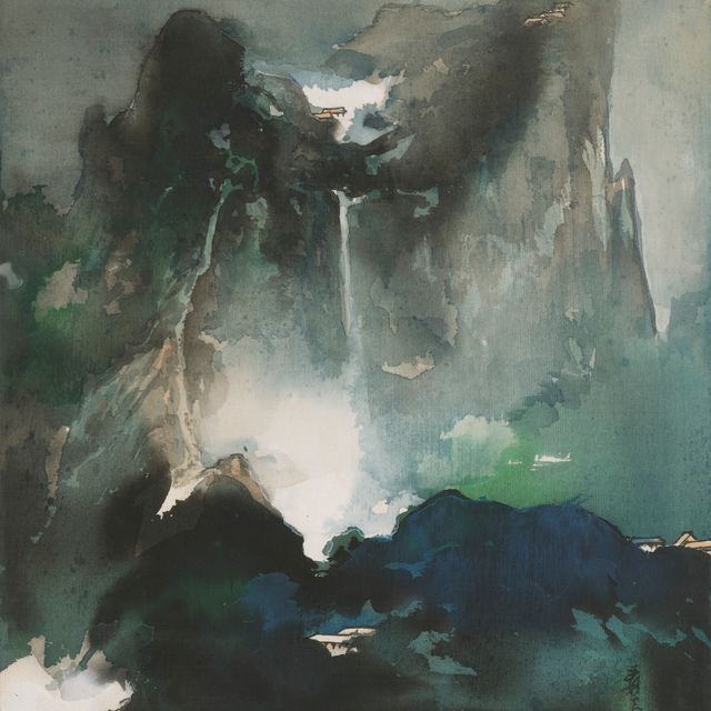 Zhang Daqian — Пейзаж горы Хуа