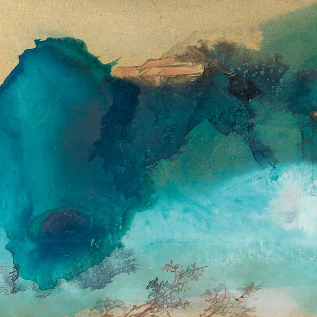 Zhang Daqian — Зеленый пейзаж