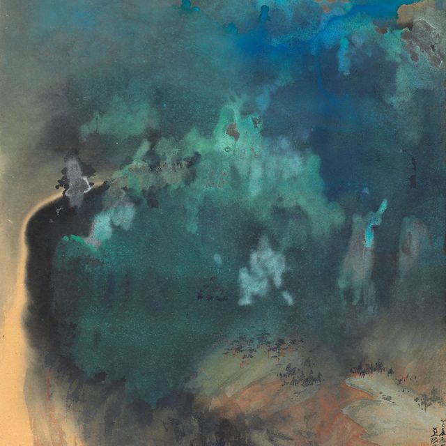 Zhang Daqian — Водопад в горах