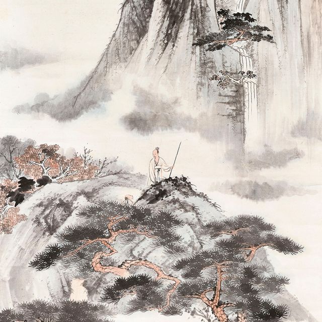 Zhang Daqian — Пейзаж в стиле Шитао