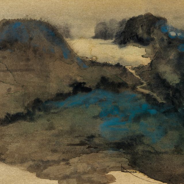 Zhang Daqian — Холмы весной