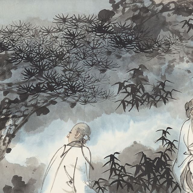 Zhang Daqian — Трое друзей