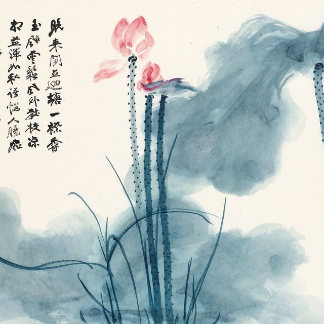Zhang Daqian — Розовый лотос