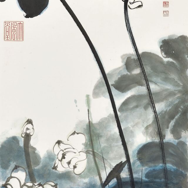 Zhang Daqian — Колышущийся лотос