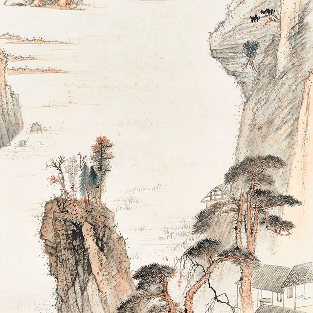Zhang Daqian — Пейзаж в стиле Шитао