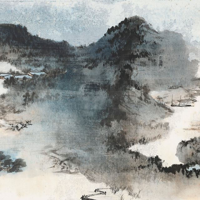 Zhang Daqian — Пейзаж Цзяннани