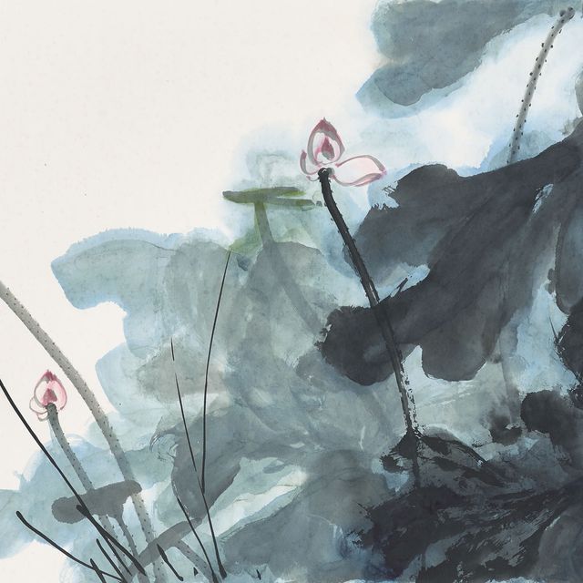 Zhang Daqian — Розовый лотос