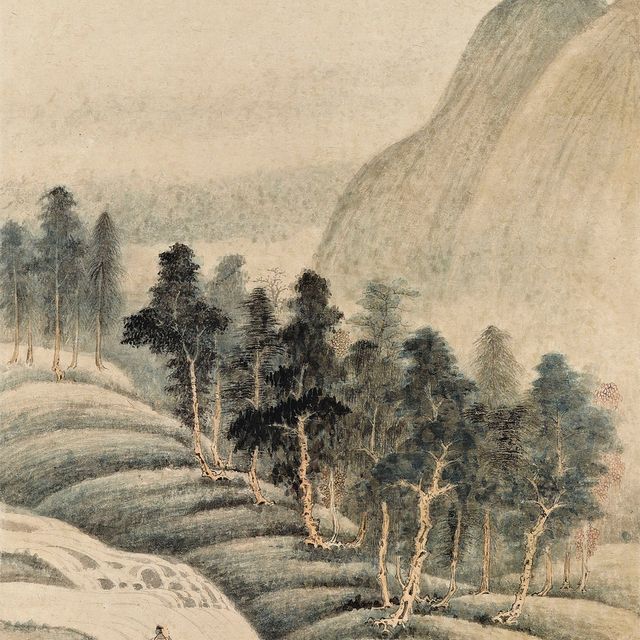Zhang Daqian — Пейзаж после Юрана
