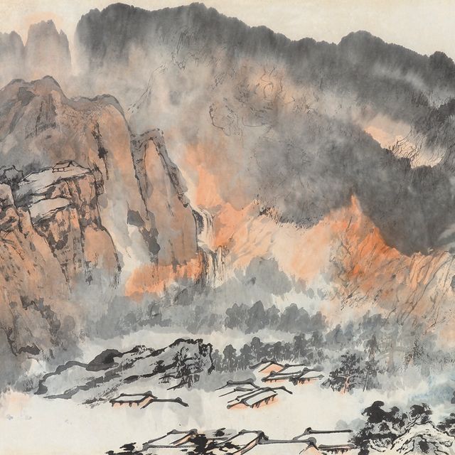 Zhang Daqian — Горный пейзаж