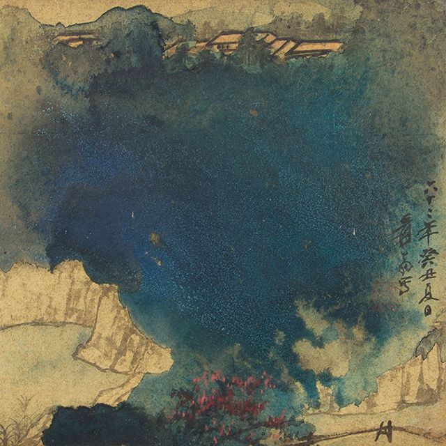 Zhang Daqian — Древние храмы и Красные деревья