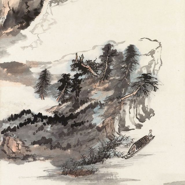Zhang Daqian — Осенние настроения На весенних облаках