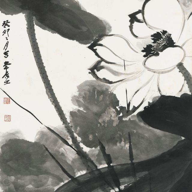Zhang Daqian — Чернильный лотос